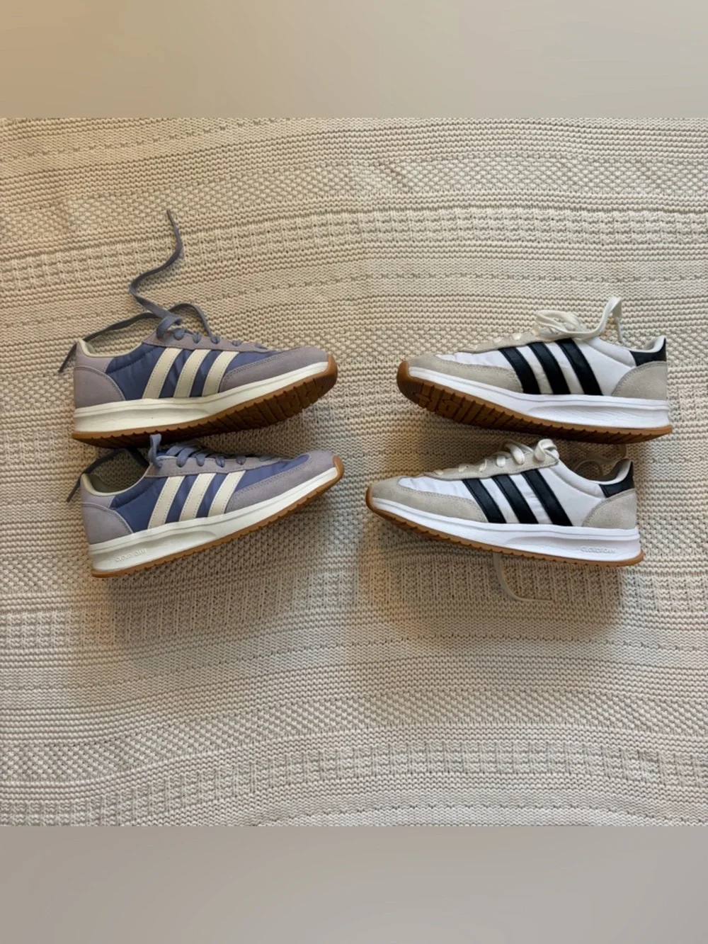 adidas LOT Run 70s 2.0 women’s size 7.5 White black purple